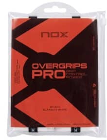 Blíster 12 Overgrips NOX Blancos Lisos