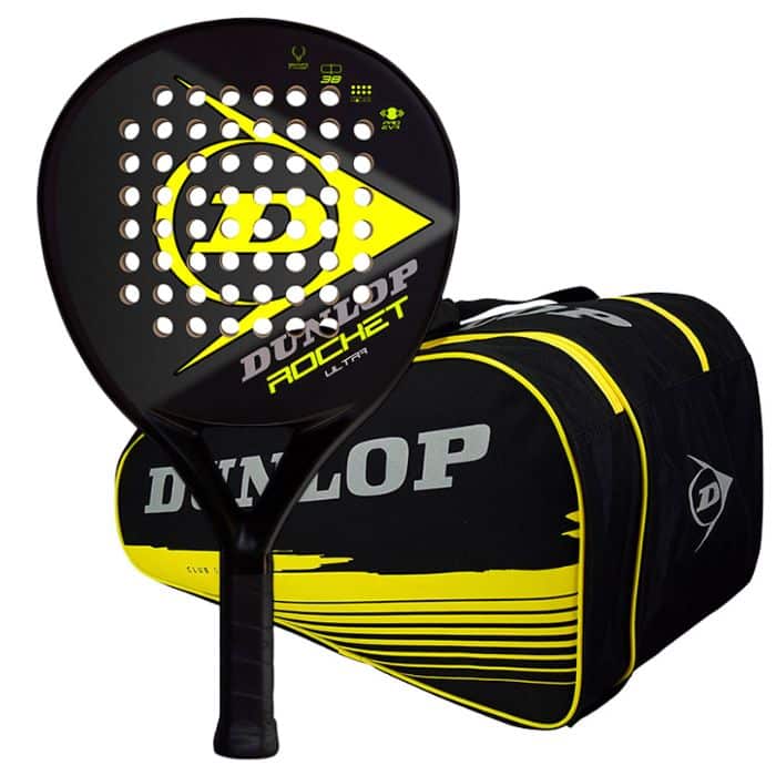 Pack Dunlop Pala Rocket Ultra Yellow + Paletero Club Amarillo