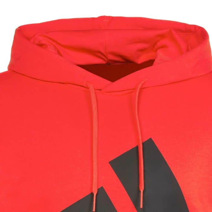 Detalle de la Sudadera Adidas Big Logo Roja