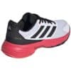 Lateral de las Zapatillas Adidas Courtjam Control Blancas