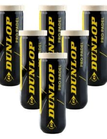 Pack de 6 botes pelotas Dunlop Pro