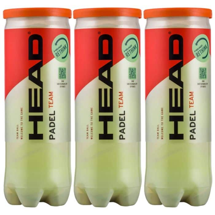Tripack de Pelotas HEAD Padel Team