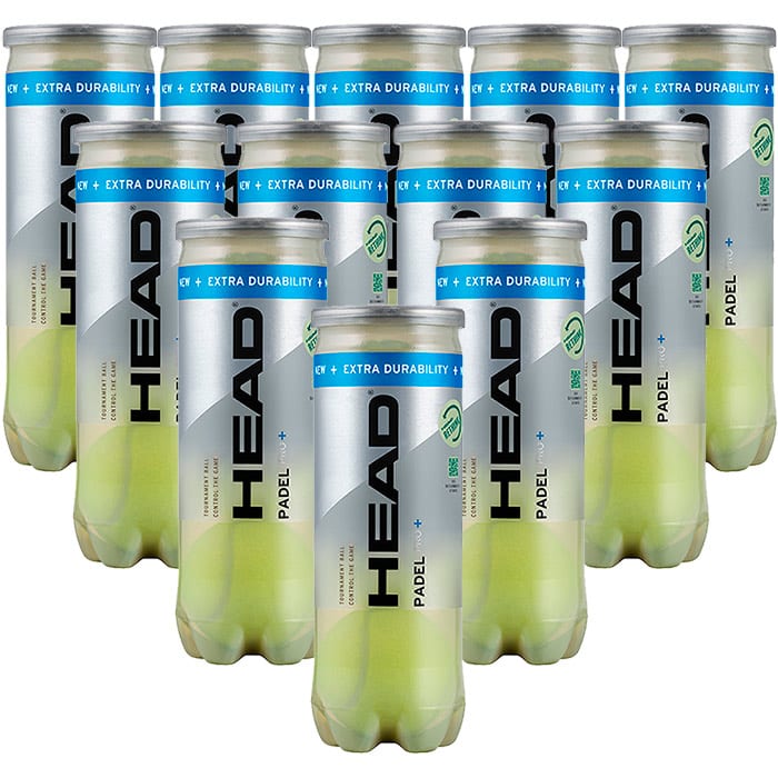 12 botes de pelotas HEAD Padel Pro