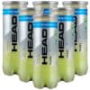 6 Botes pelotas HEAD Padel Pro+