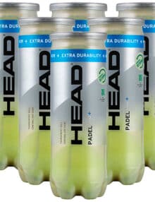 6 Botes pelotas HEAD Padel Pro+