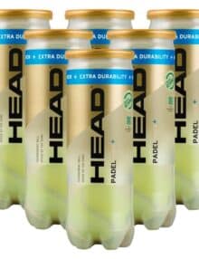 Pack de 6 Botes de Pelotas HEAD Padel Pro S+