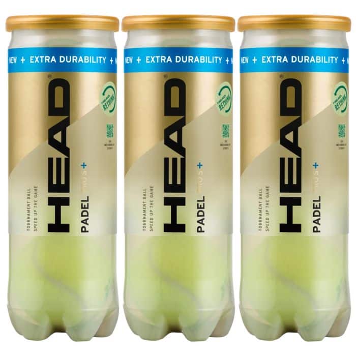 Tripack Pelotas HEAD Padel Pro S+