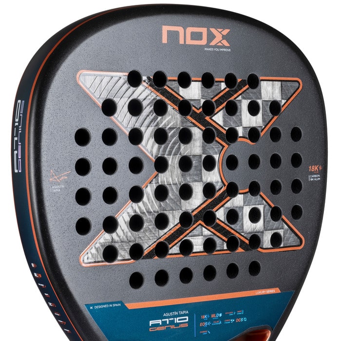 Detalle del Plano de la Pala NOX AT10 Genius Attack 18K