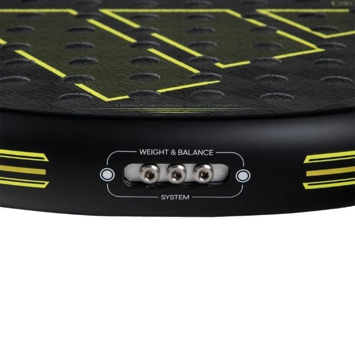 Detalle de pesos de la pala Adidas Adipower Multiweight 3.3