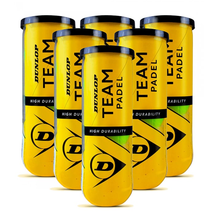 6-botes-pelotas-team-padel-dunlop