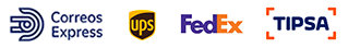 Envíos con Correos Express - UPS - FEDEX - TIPSA