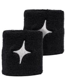 Muñequeras StarVie Negro logo blanco