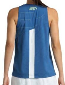 Camiseta de tirantes Bullpadel Batea Azul Oscuro Woman