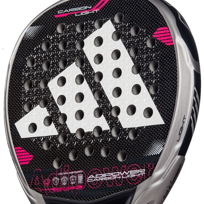 Detalle de la Pala Adidas Adipower Carbon Light