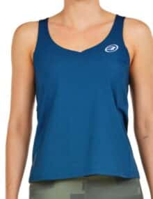 Camiseta de tirantes Bullpadel Oroso Azul Noche Woman