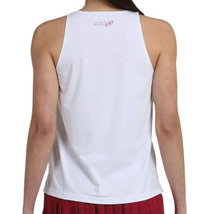 Camiseta de tirantes Bullpadel Etico Blanco Mujer
