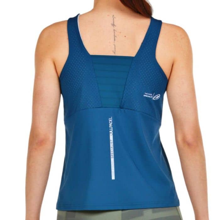 Camiseta de tirantes Bullpadel Oroso Azul Noche W