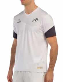 Perfil Camiseta Bullpadel Brial Blanco Premier padel para hombre