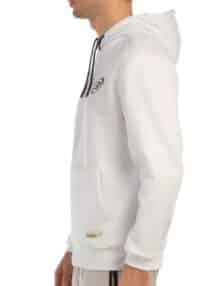 Lateral Sudadera Bullpadel Baque Blanco Hombre