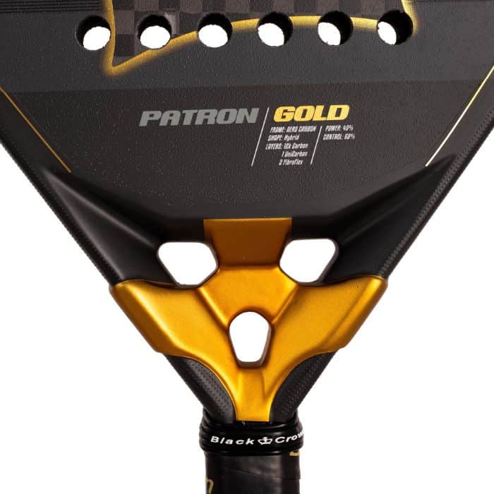 Puente Pala de pádel Black Crown Patron Gold