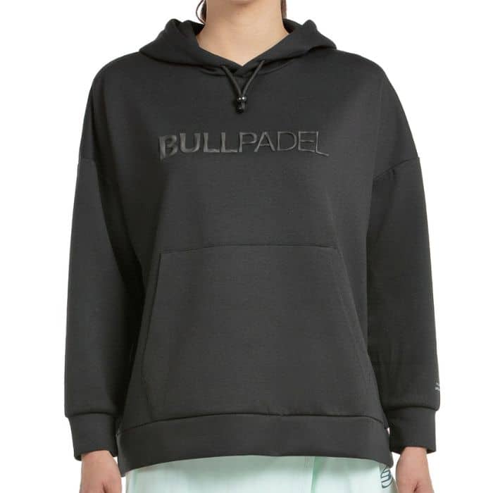 Sudadera Bullpadel Silba Negro Mujer