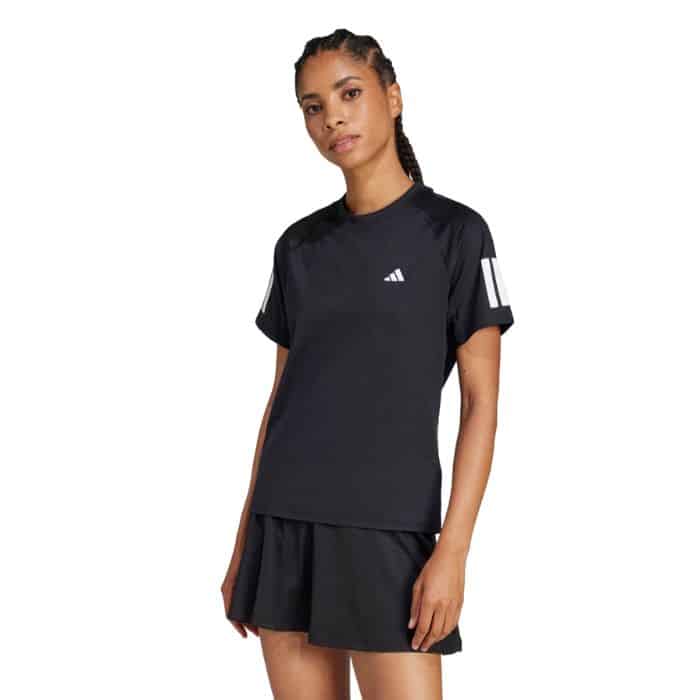 Perfil de la Camiseta de Adidas Club Tee Negra para mujer