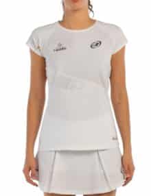 Camiseta de Bullpadel Afore en color blanco premier padel