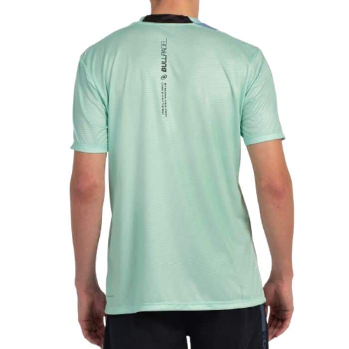 Detalle Camiseta Bullpadel Brumo en color verde
