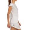 Lateral de la Camiseta de Bullpadel Afore en color blanco premier padel