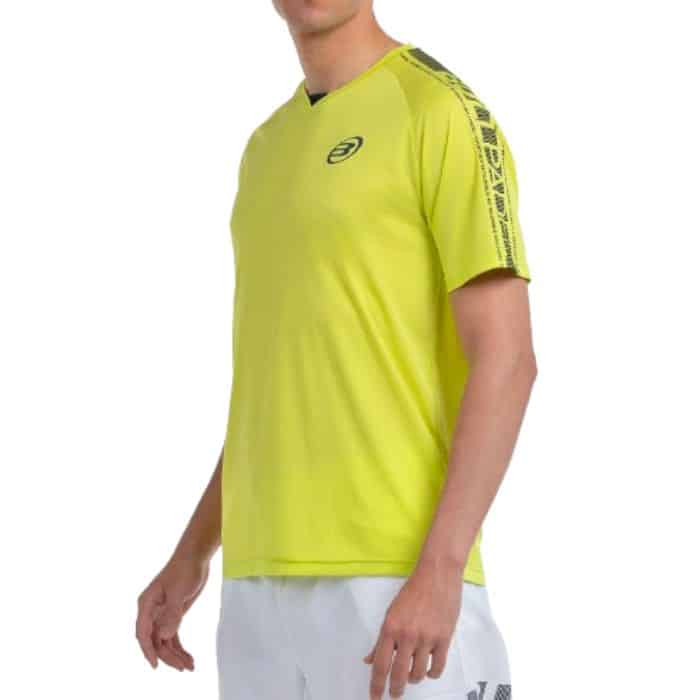 Perfil Camiseta Bullpadel Badan Amarillo de hombre