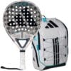 Pack Adidas Cross It Light + Mochila Protour Blanca