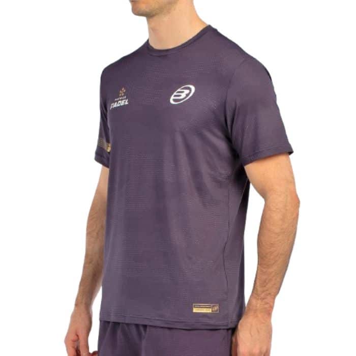 Perfil de la Camiseta de Bullpadel Bizme en color negro