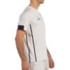 Lateral Camiseta Borni de Bullpadel en color blanco hombre