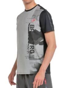 Lateral Camiseta de Bullpadel para hombre Estre Gris