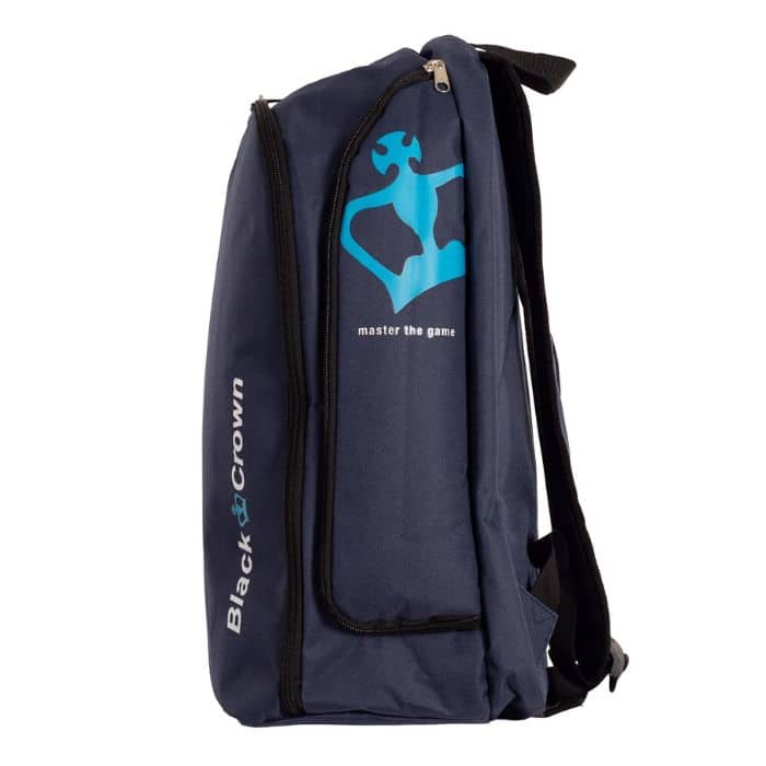 Lateral de la Mochila Black Crown Focus en color azul
