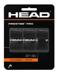 Blíster de 3 Overgrips HEAD Prestige Pro Lisos Negro