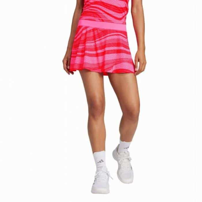 Falda Adidas Club Graph para mujer en color rosa