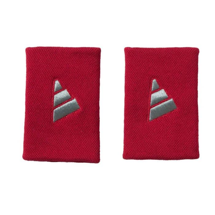 Pack de muñequeras Adidas rojas grandes