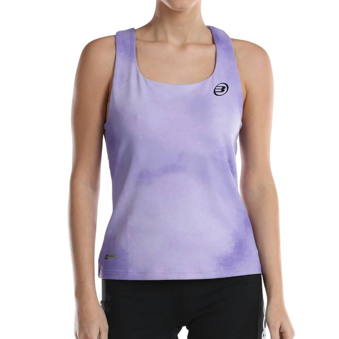 Camiseta tirantes morada Bullpadel mujer
