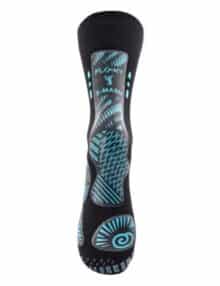Detalle de los Calcetines Floky en color negro y azul S-Mash