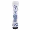 Detalle de los Calcetines deportivos Floky S-Mash en color blanco y azul