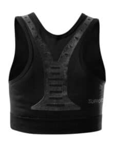 Detalle del Sujetador deortivo Floky para mujer color negro