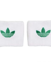 Pack dos muñequeras Adidas blancas pequeñas