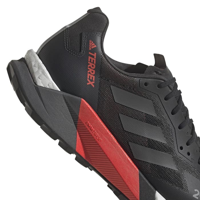Talón zapatillas hombre negras rojas - Terrex Agravic Ultra
