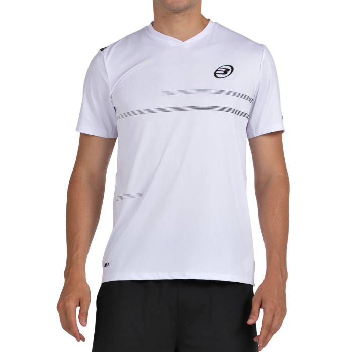 Camiseta Montuno blanca hombre Bullpadel