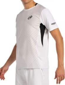 Lateral de la Camiseta Bullpadel Malmok para hombre color blanco