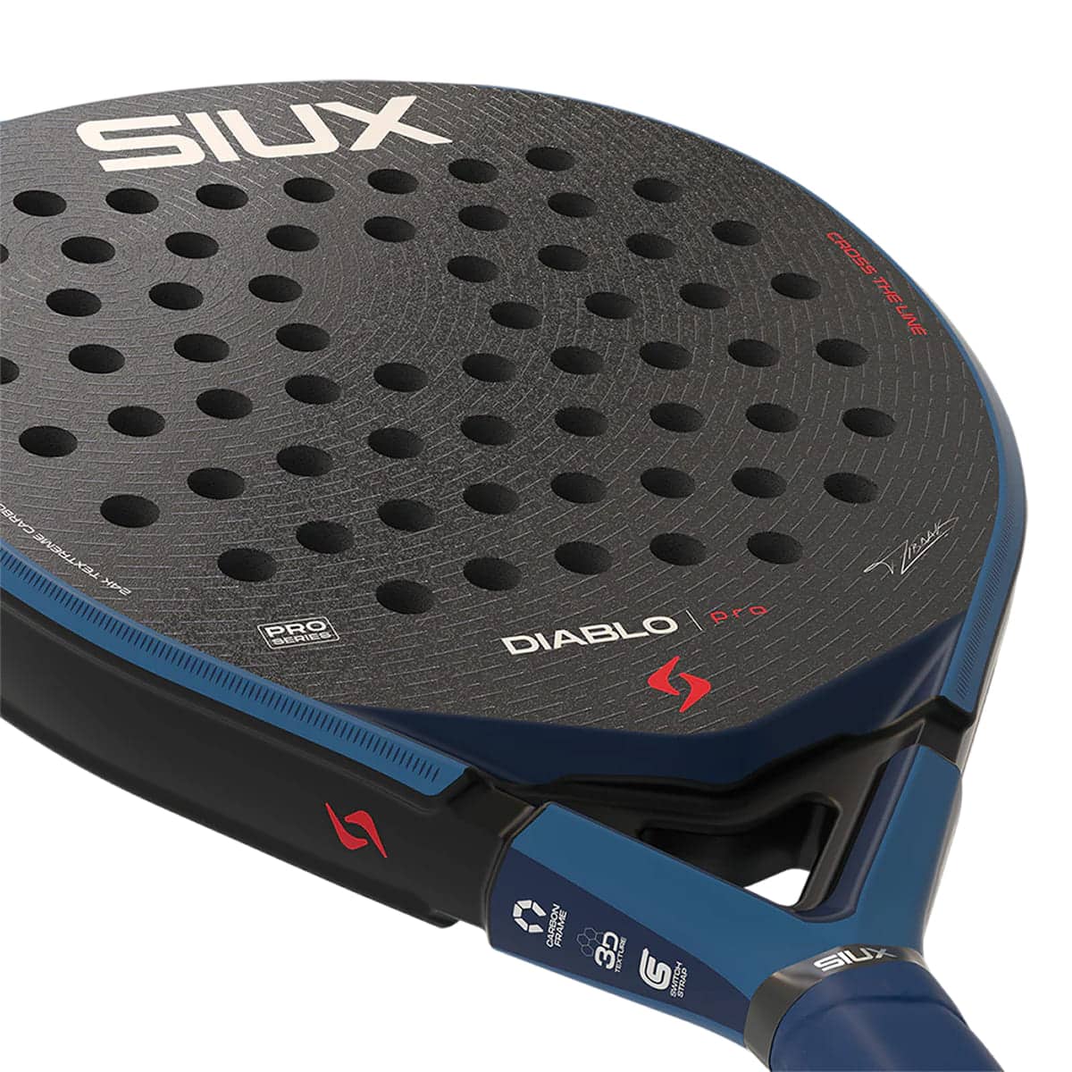 Cara pala pádel Diablo Pro azul Siux