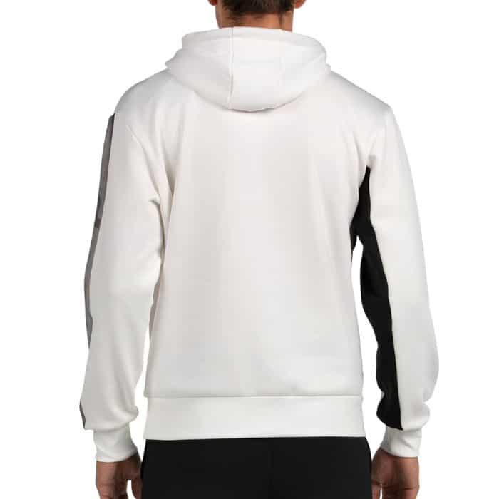 Sudadera Bullpadel Palmiro Blanca Premier Hombre