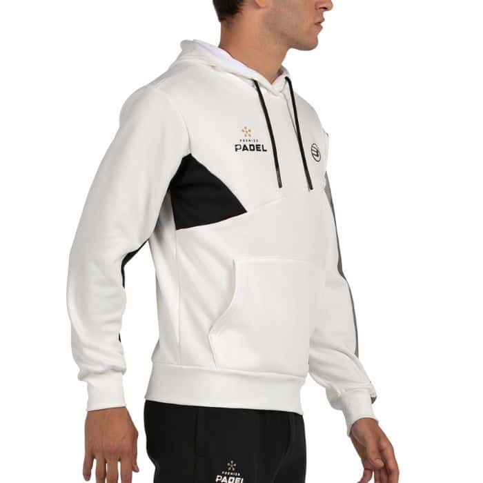 Sudadera Bullpadel Palmiro Blanca Premier Padel