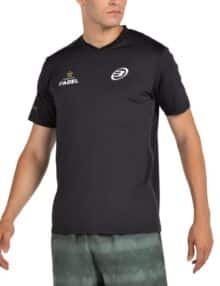 Camiseta Bullpadel Perico Negro Premier Padel 2026